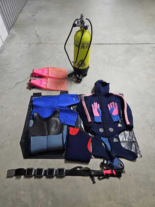 Material mergulho feminino