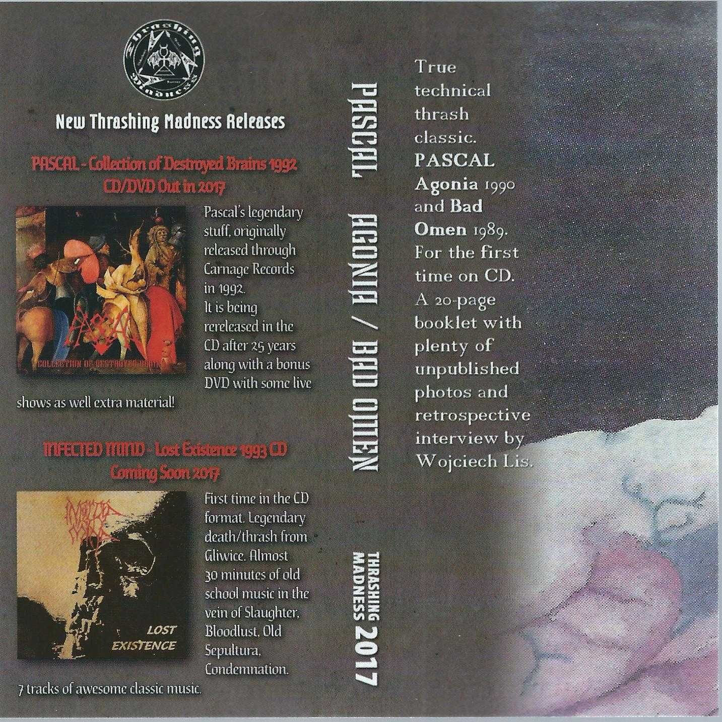 CD Pascal - Agonia-Bad Omen (2017) (Thrashing Madness Productions)