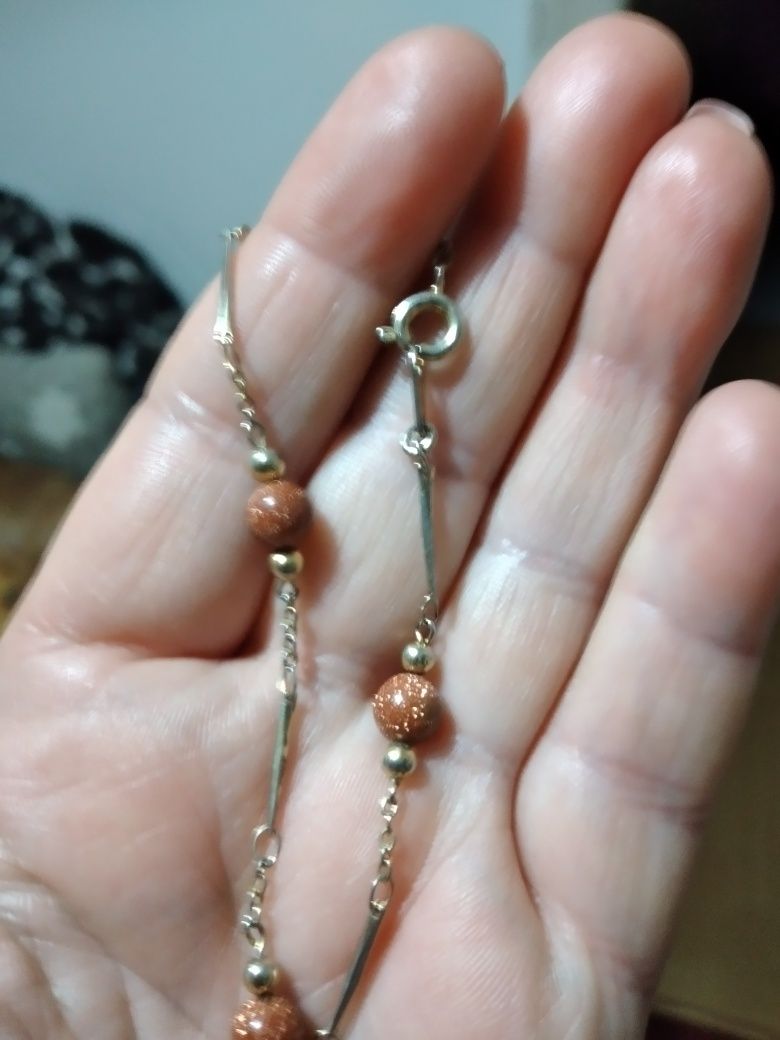 Pulseira com banho de ouro do El Corte Inglês