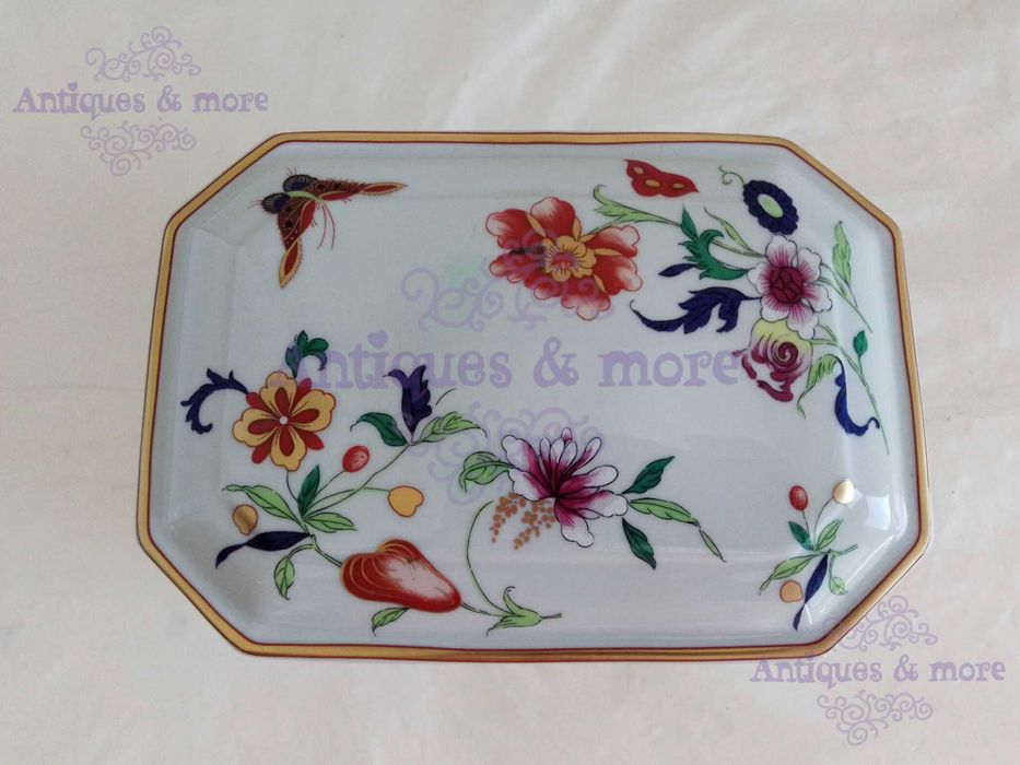 Caixa retangular de porcelana, Coleção Samatra, Vista Alegre.