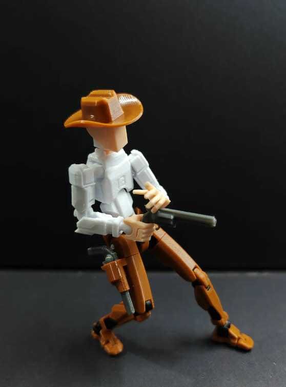 Dummy 13 робот Lucky 13 "Дикий запад, ковбой" в шляпе с револьверами