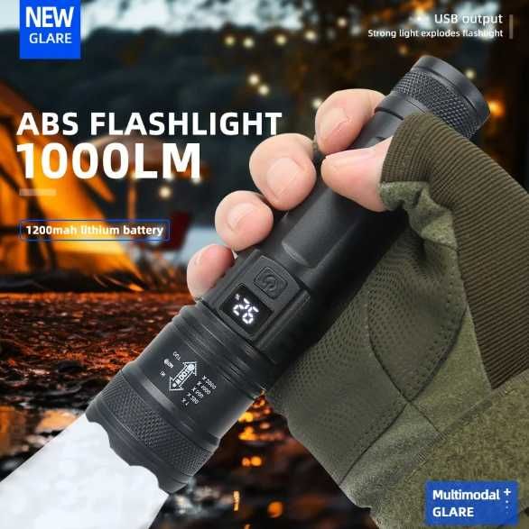 Latarka akumulatorowa - policyjna wojskowa - taktyczna - NOWA