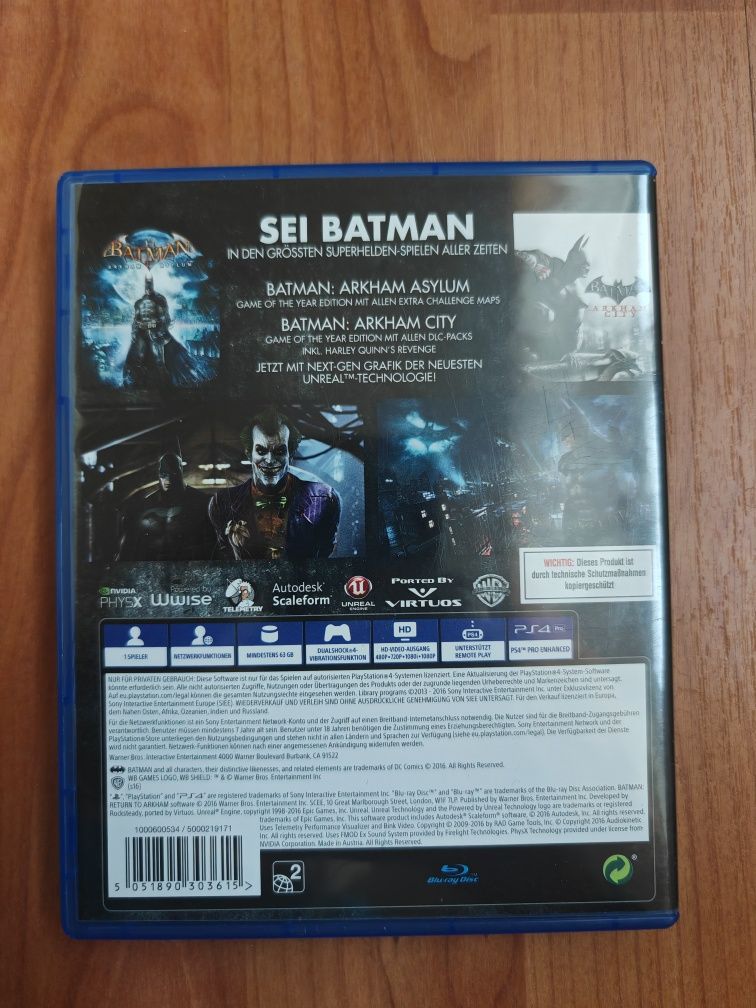 Batman return to Arkham ps4