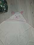Ręcznik kąpielowy miś dla dziecka duży 90x90cm z kapturem basen kąpiel