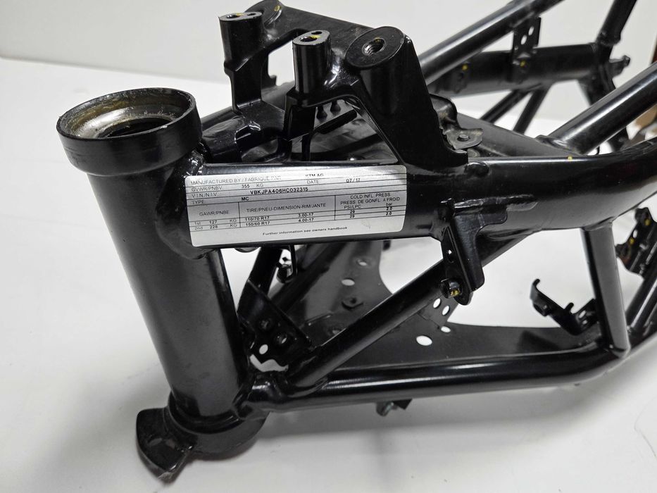Rama + papiery dokumenty KTM Duke 125 rok 2017+