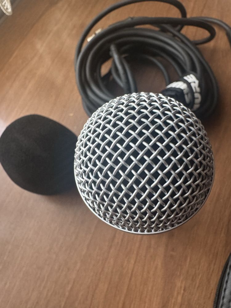 Mikrofon Shure 58M + kabel Oryginalny - 2 sztuki