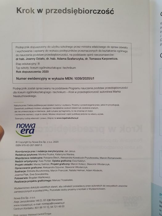 Krok w przedsiębiorczość podręcznik