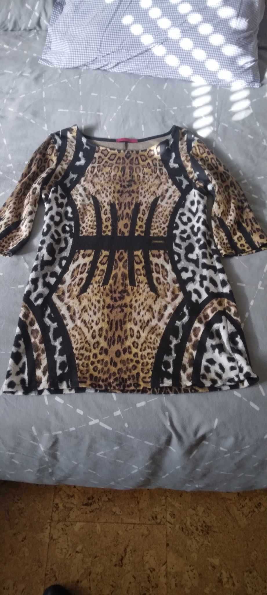 Vestido de malha motivos panthera