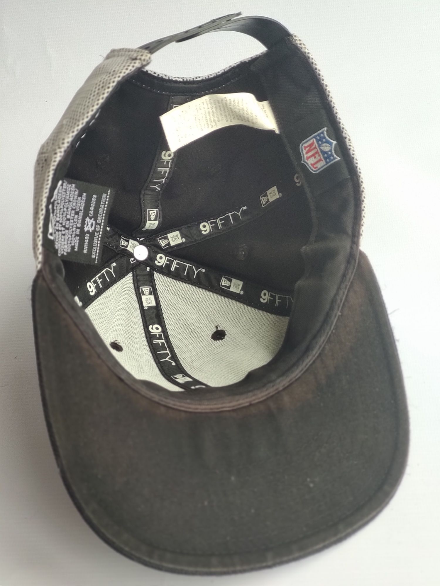 Chapéu Boné Cap New Era 9FIFTY Nylon Mesh DALLAS COWBOYS Black/White S