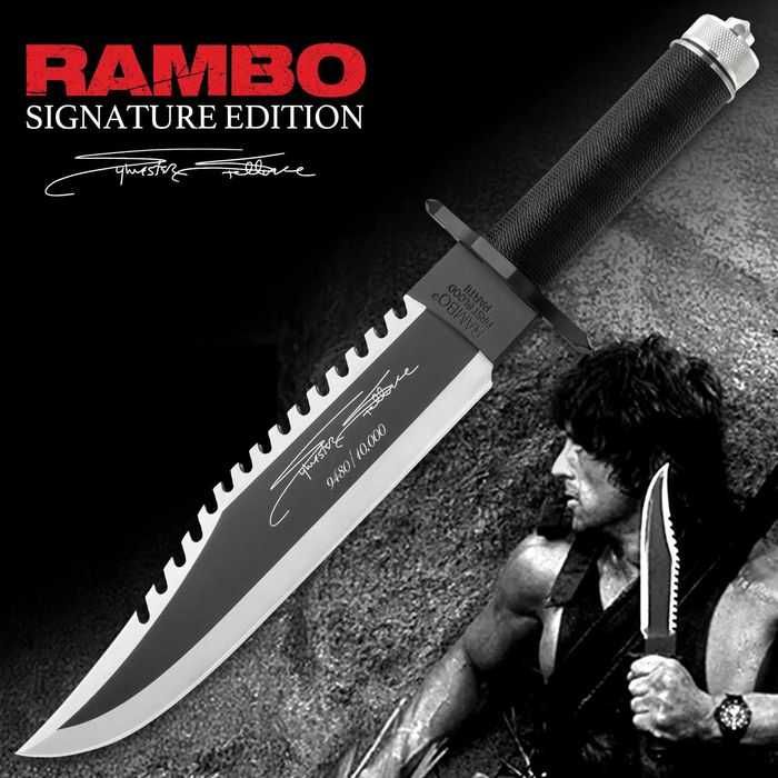 Nóż Taktyczny SURVIVALOWY RAMBO II Signature Edition