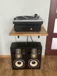 Zestaw audio - gramofon technics, wzmacniacz marantz, kolumny jvc