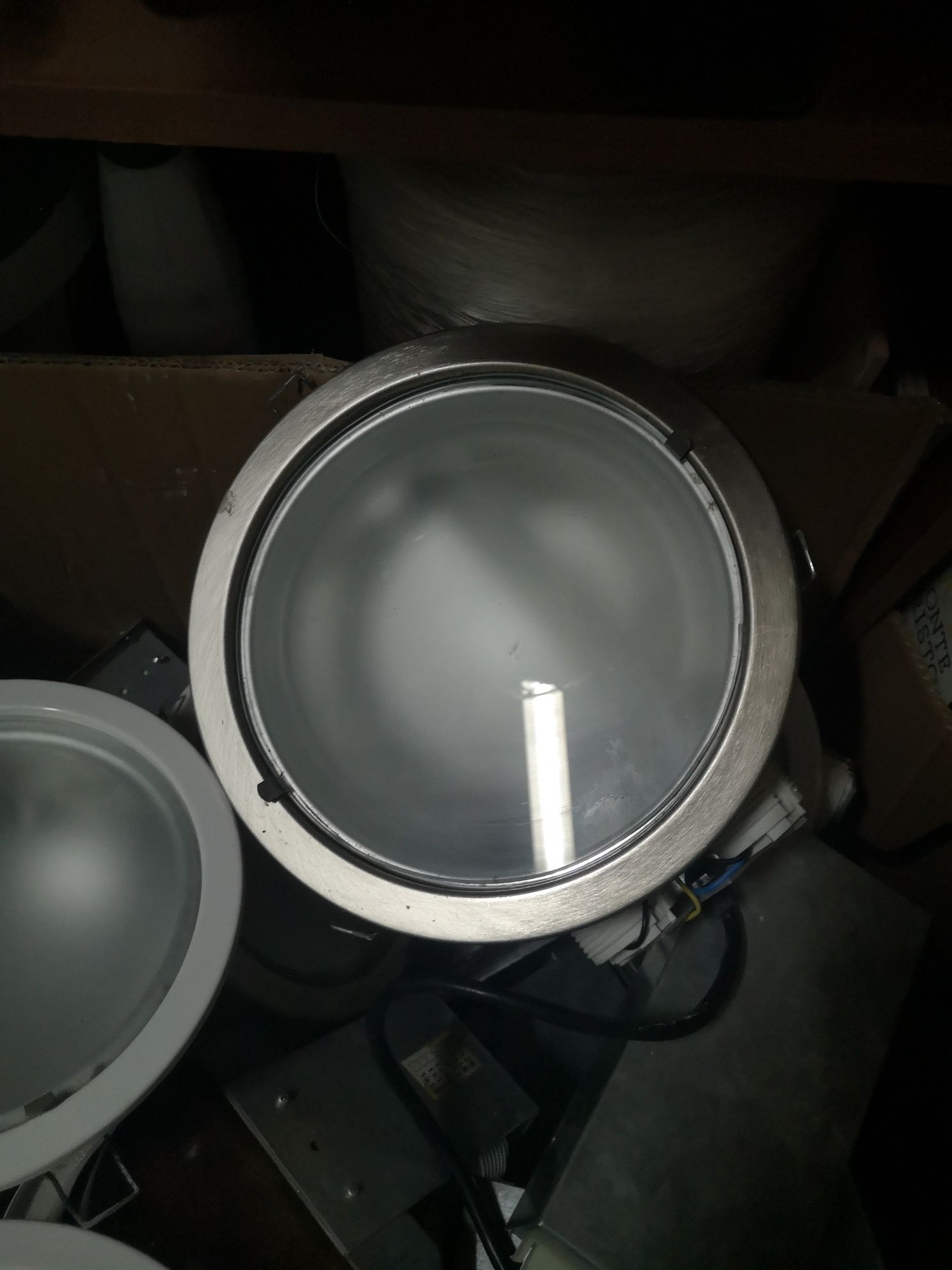 Focos p/encastrar branco e inox