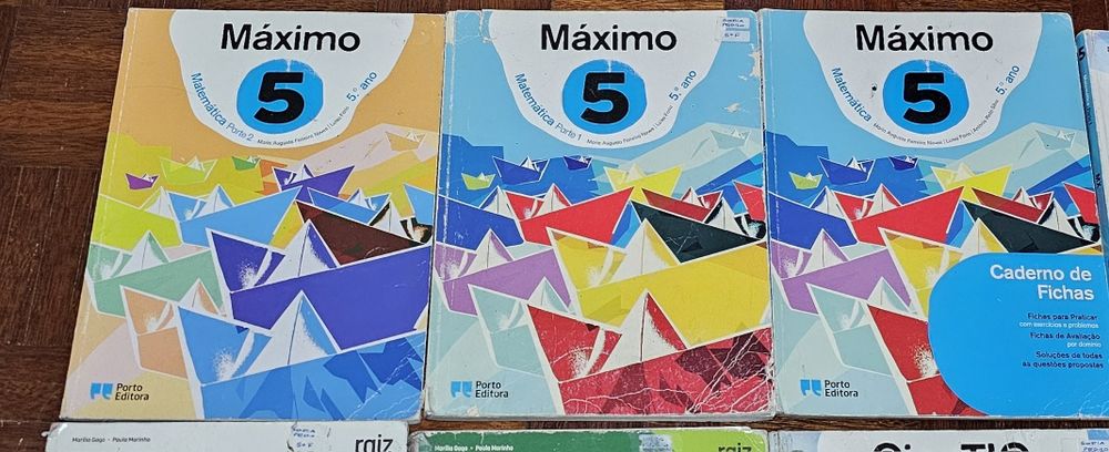 Manuais e cadernos de atividades 5°ano