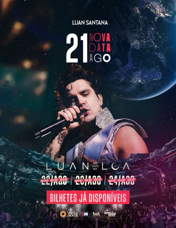 Bilhete Luan Santana dia 24/08