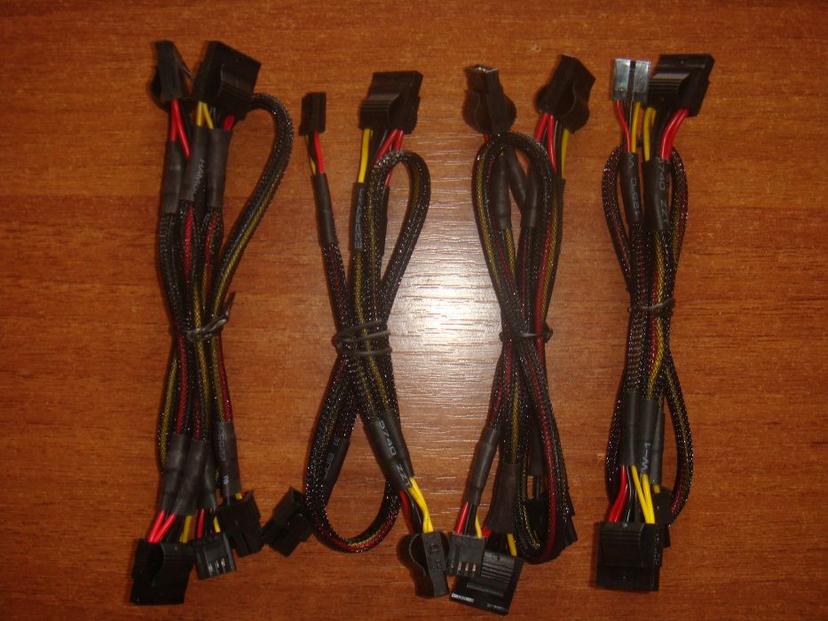 Модульные кабеля SATA . MOLEX . PCI-E .CPU