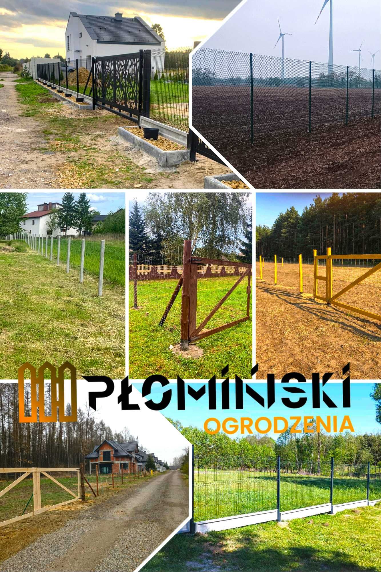Ogrodzenia z Siatki powlekanej z montażem