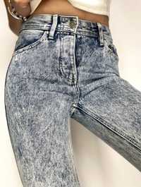 Spodnie jeansowe dziury SELF MADE Bershka S