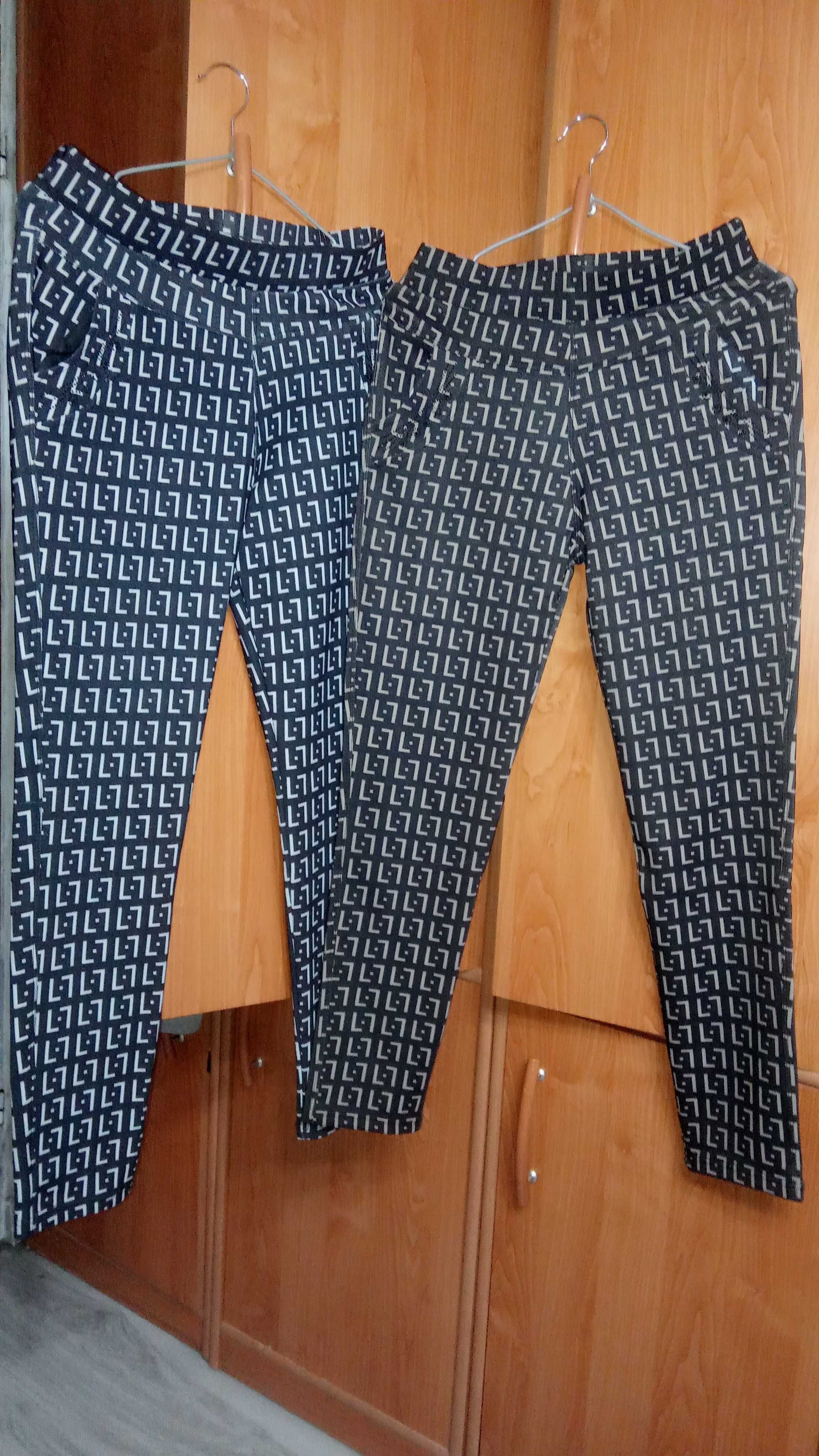 2xNowe ciepłe modne spodni/leginsy z kieszeniami roz L-Xl, 38do40