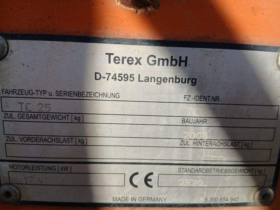 Minikoparka Terex TC 25