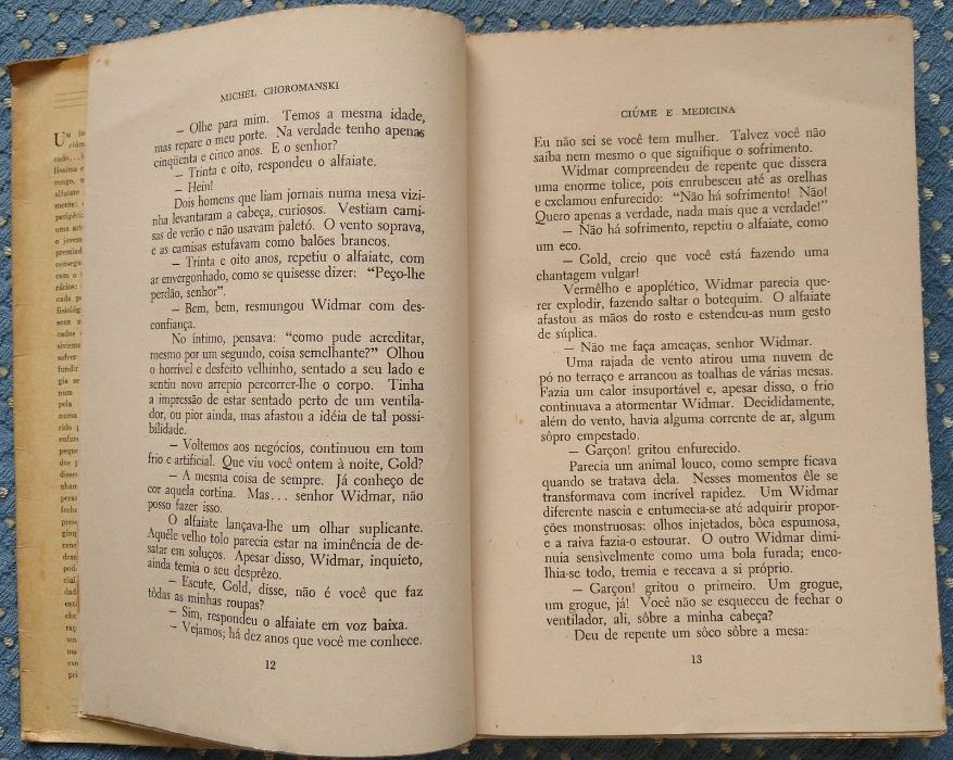 "Ciúme e Medicina" Michel Choromanski - Coleção Oceano Nº 16 - 1948