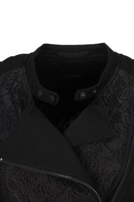 Оригинальная куртка Guess ветровка пиджак с кружевом косуха бомбер