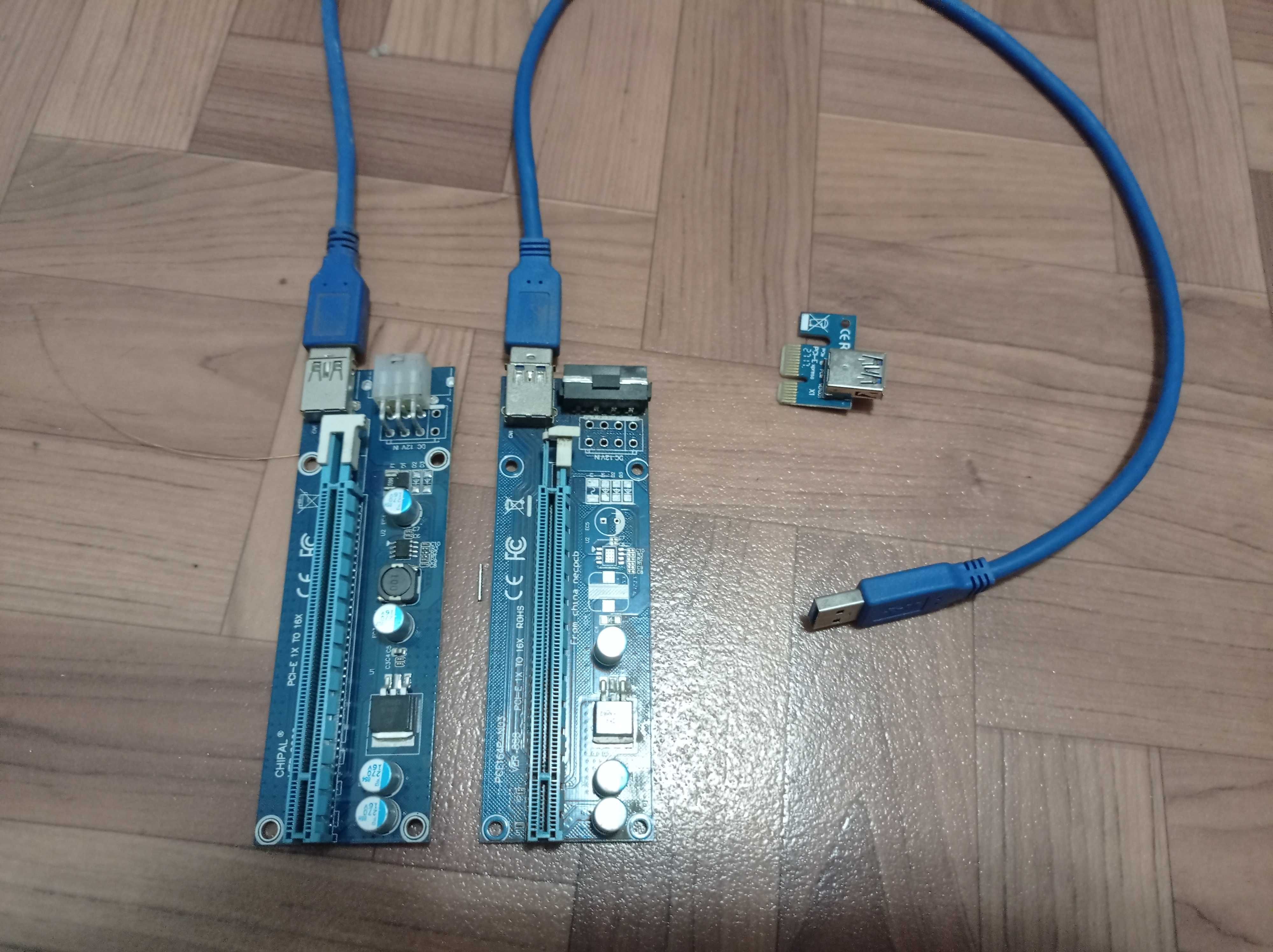 Райзера 6pin molex Sata