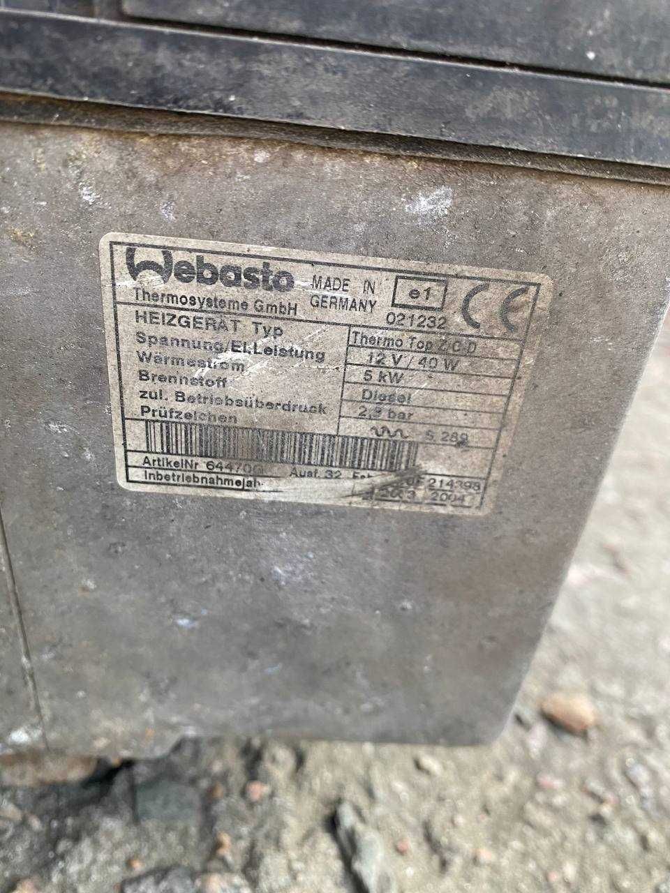 Webasto Thermo top 5 kwt
