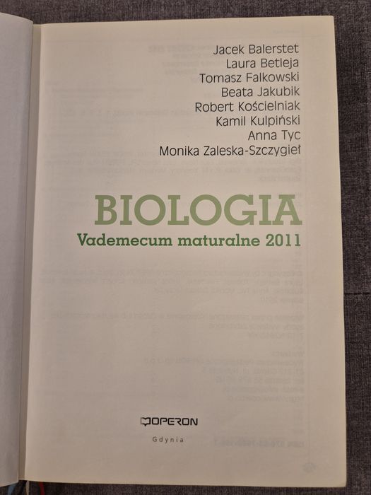 Matura 2011 Biologia, Vademecum, Operon