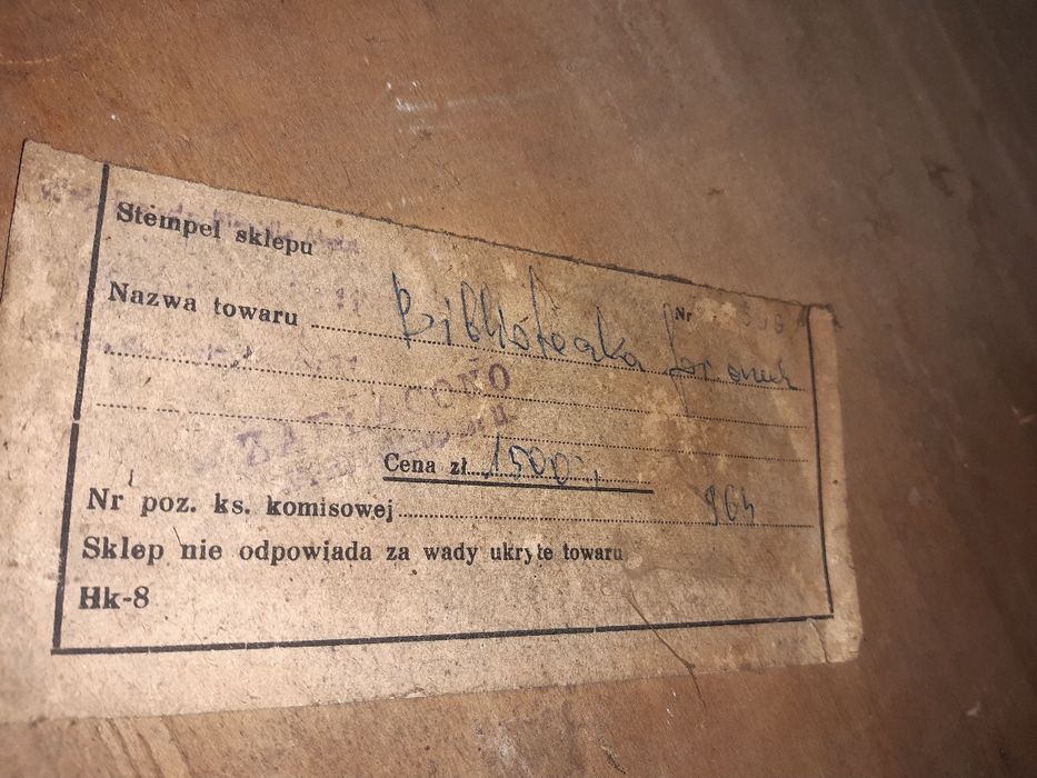 MEBLE Biblioteka komoda PRL