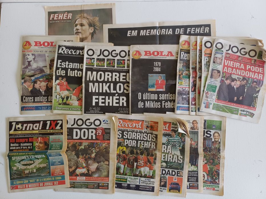 Lote 15 jornais - MIKLOS FEHÉR