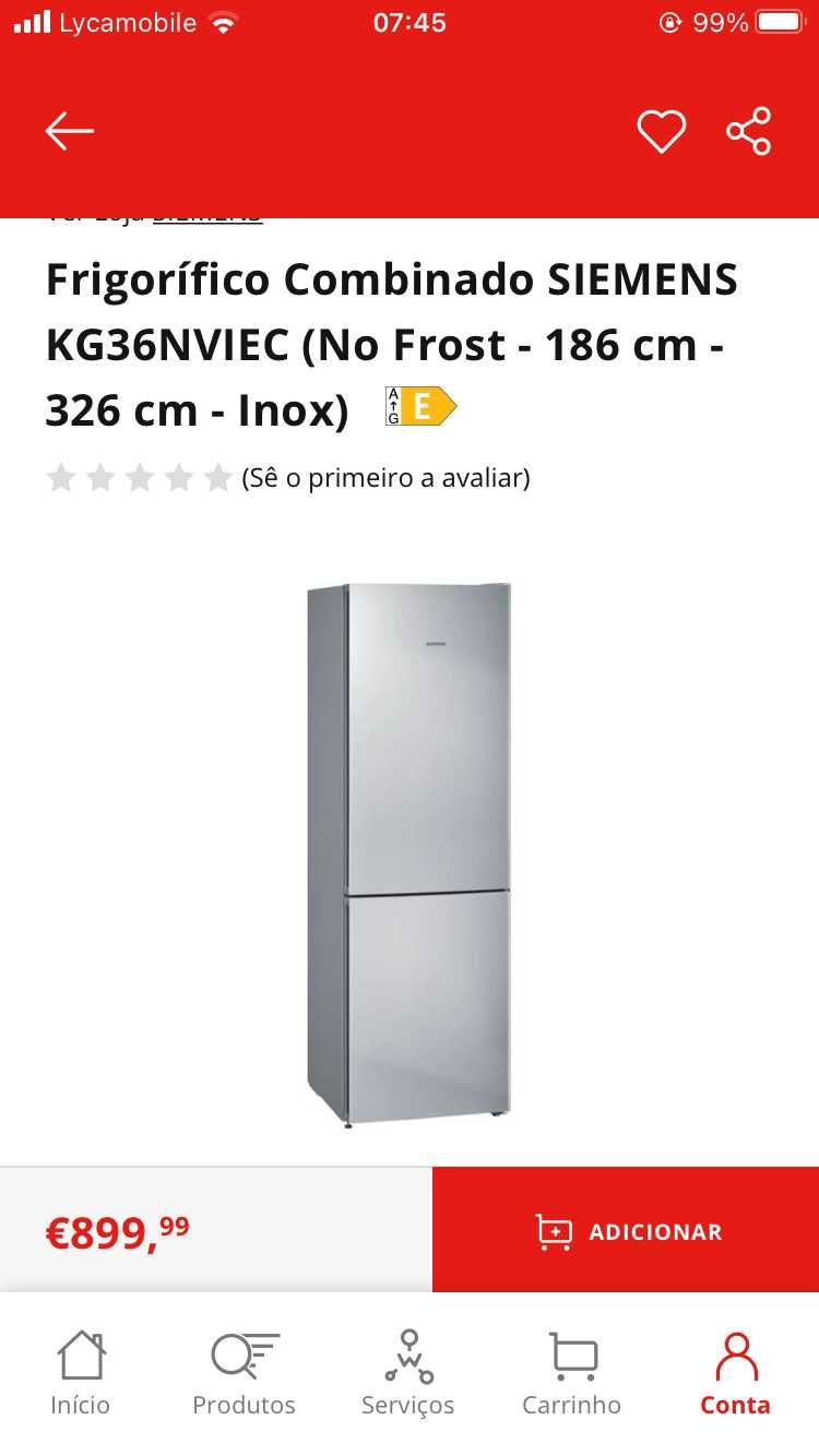 Siemens 326l No Frost Quase Novo C/Garantia, Poupar 50%