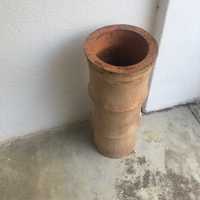 Vaso alto em terracota