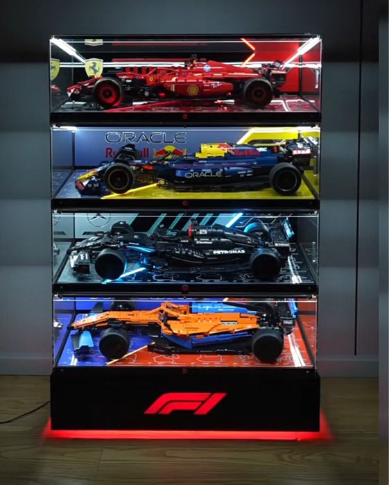 Expositor iluminado para carros F1
