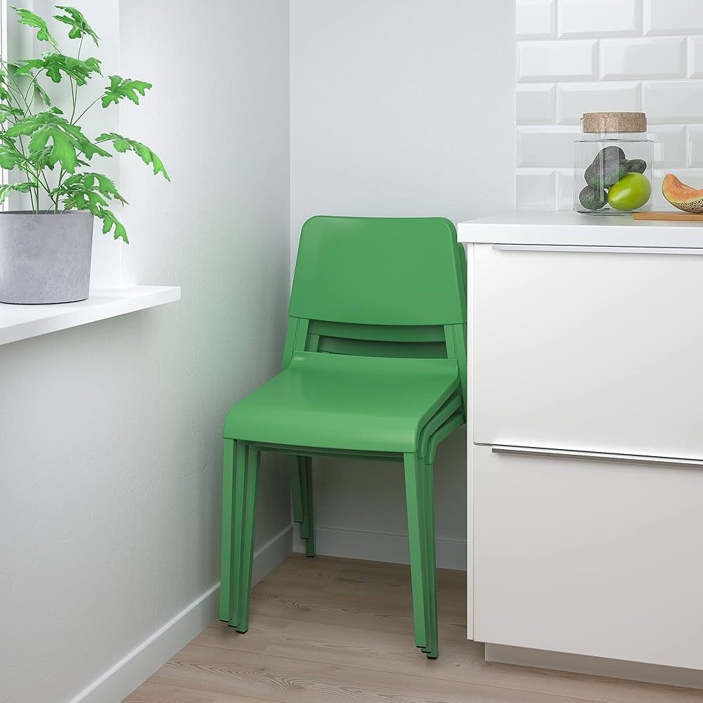 Dwa krzesła TEODORES Ikea, jasno zielony