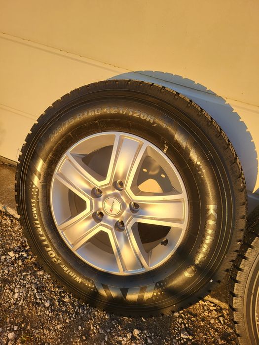 Koła alufelgi ducato maxi 5x130 225/75r16c zimowe z kolcami