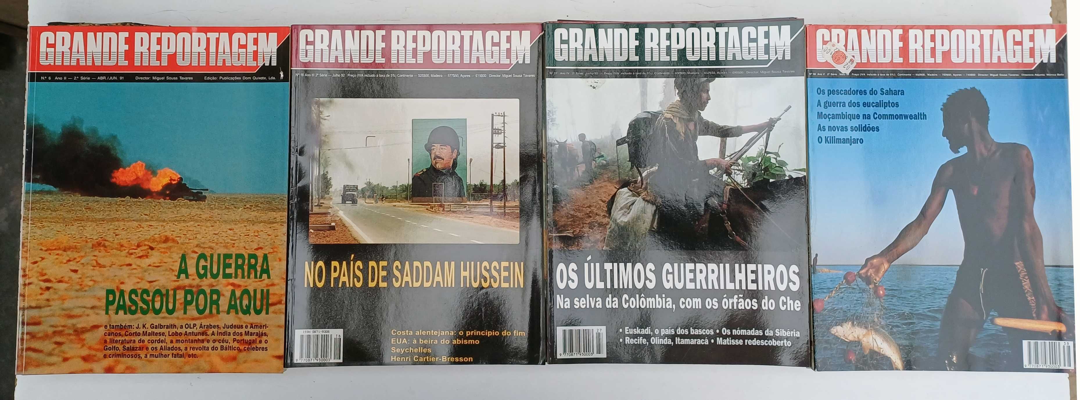 54 revistas Grande Reportagem do nº 1 ao nº 57