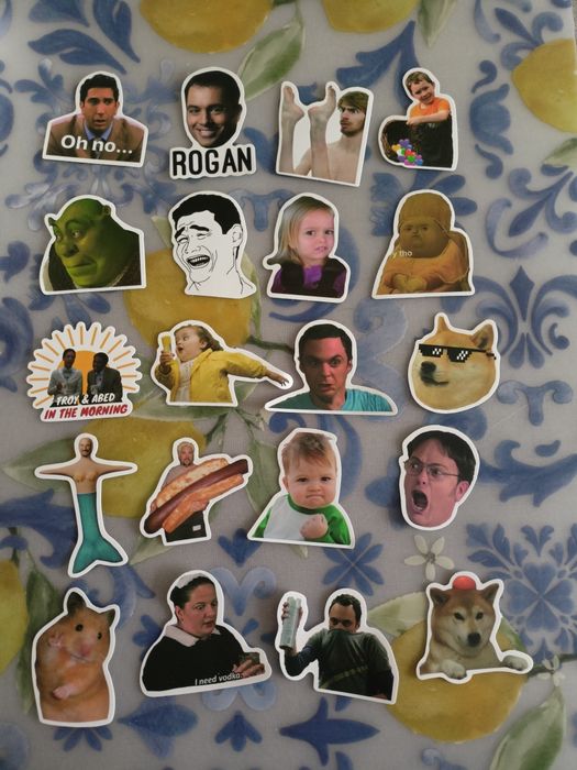 Naklejki memy - cena za całość