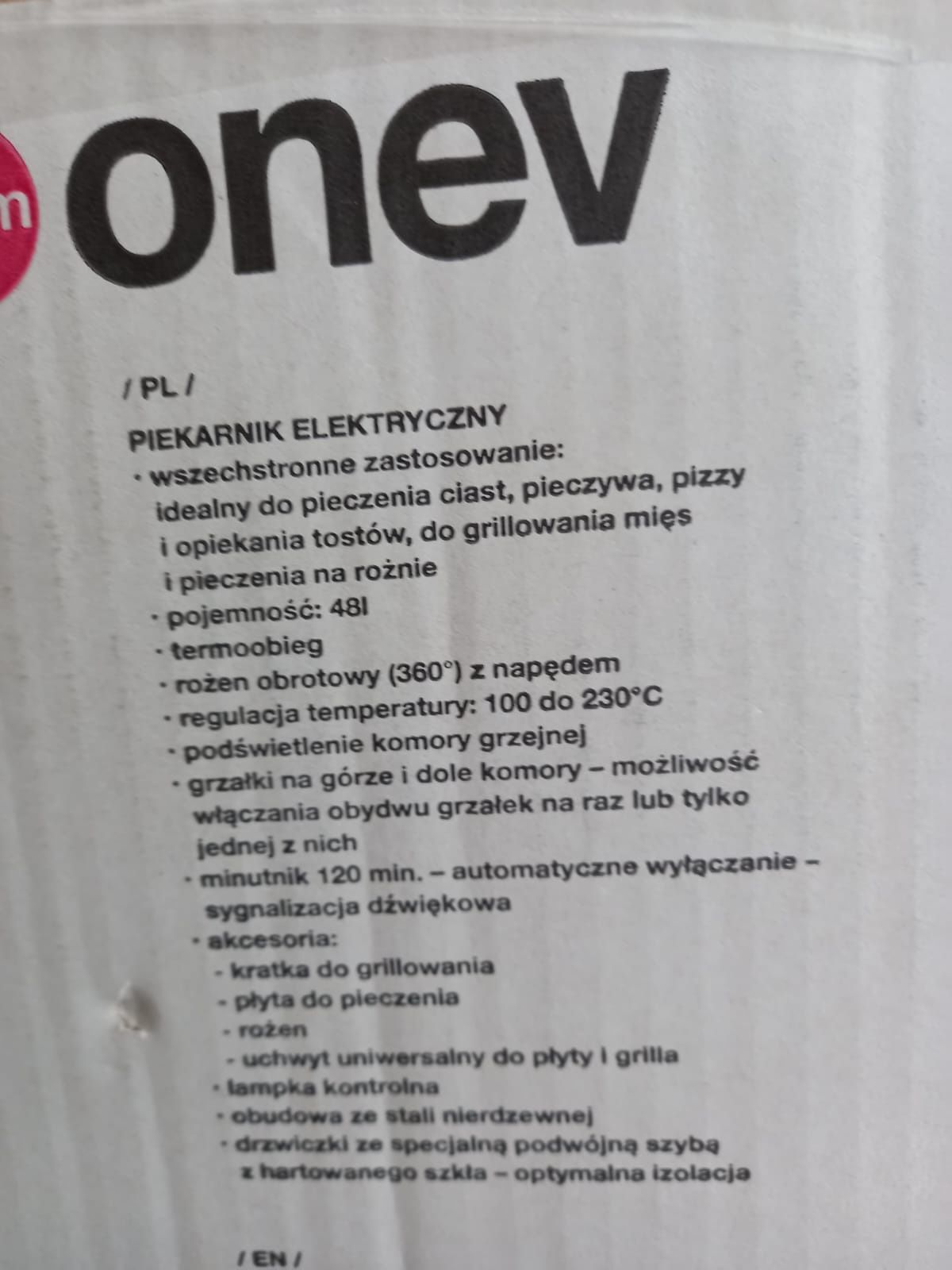 Piekarnik elektryczny Nowy