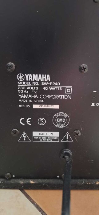 Kino domowe Yamaha 5.1 + amplituner Onkyo TXSR304E + subwoofer aktywny