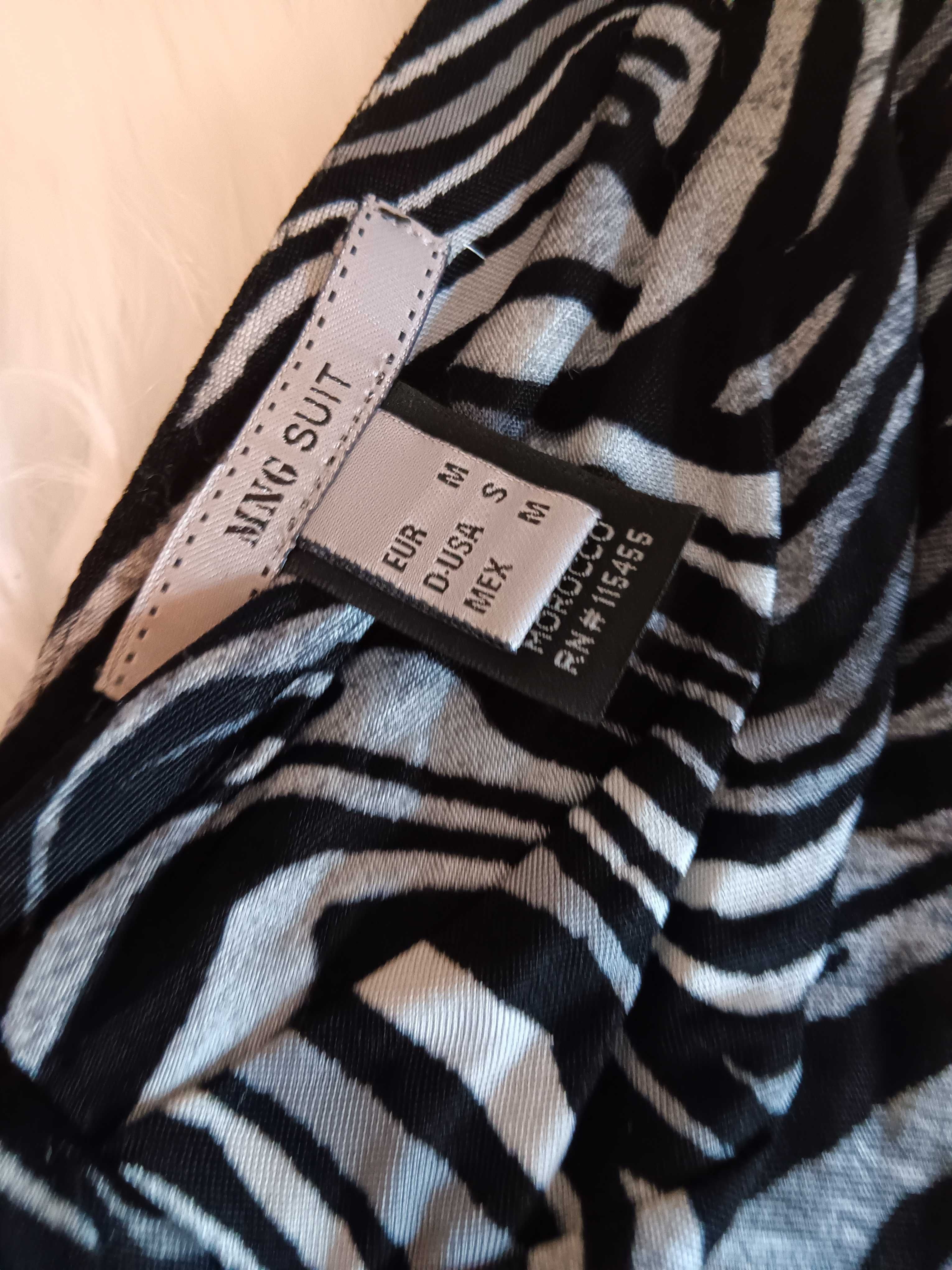 Vestido animal print (zebra) Mango