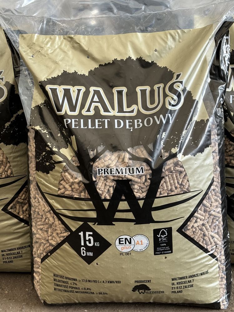 Pellet Dębowy Waluś Premium Waltimber En Plus A1