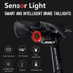 Luz led traseira bicicleta inteligente