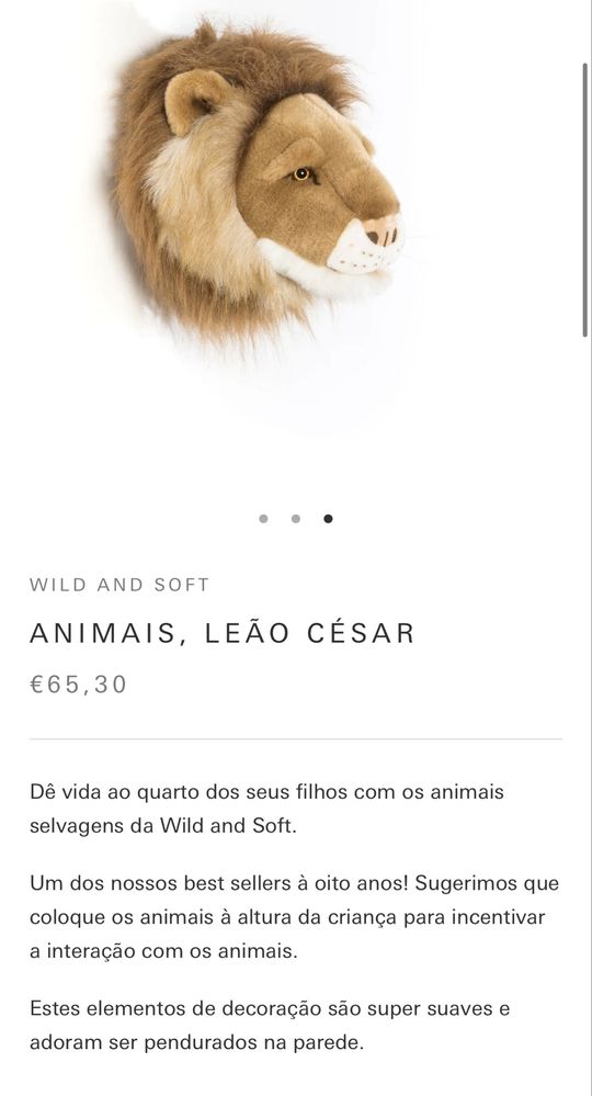 Cabeças animais peluche