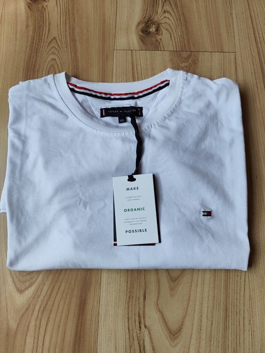 Koszulka męska T-shirt męski nowy biały Tommy Hilfiger XL ,XXL !