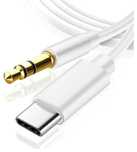 Kabel USB-C 3.1 do Jack 3,5mm Aux Audio 1M Nylon
