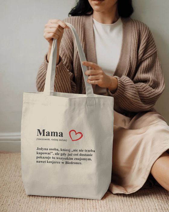 Torba na zakupy z nadrukiem dla  Mamy