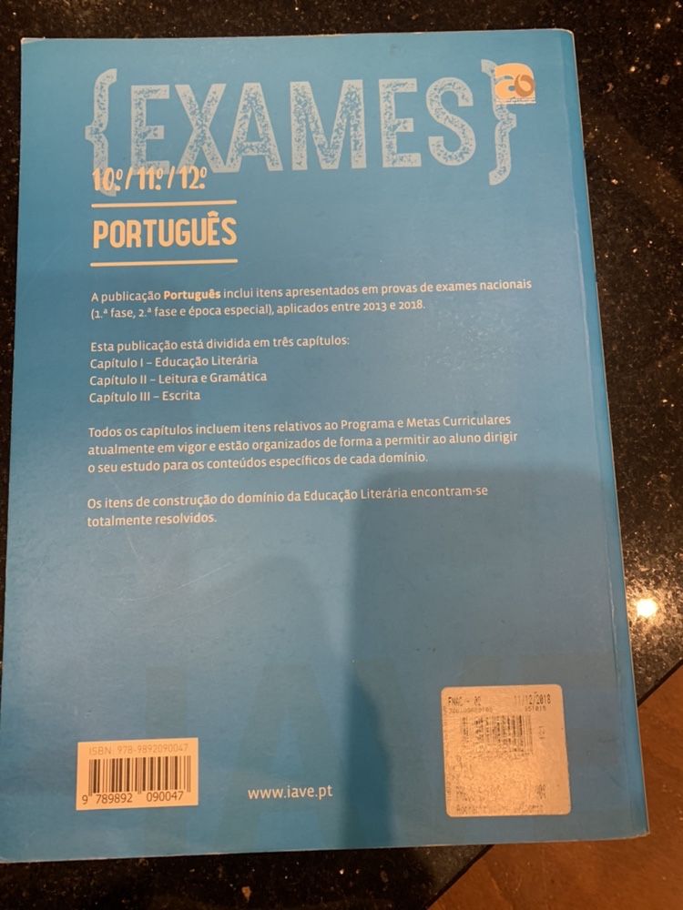 Livro de exames Português