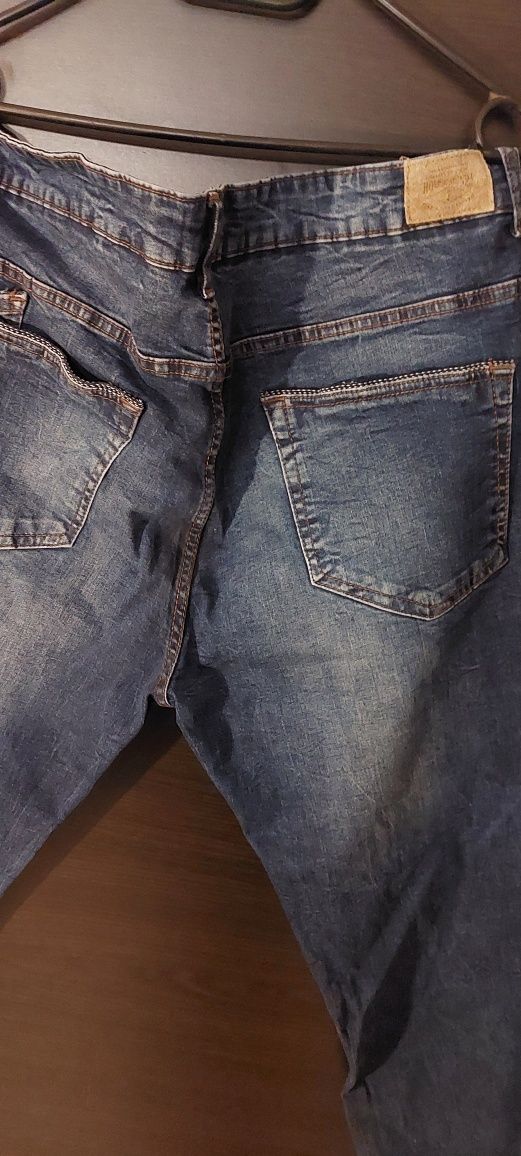 Spodnie jeans duże  vintage rozmiar L