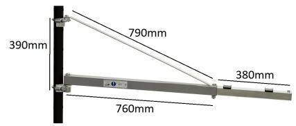 Braço giratório para guincho eléctrico