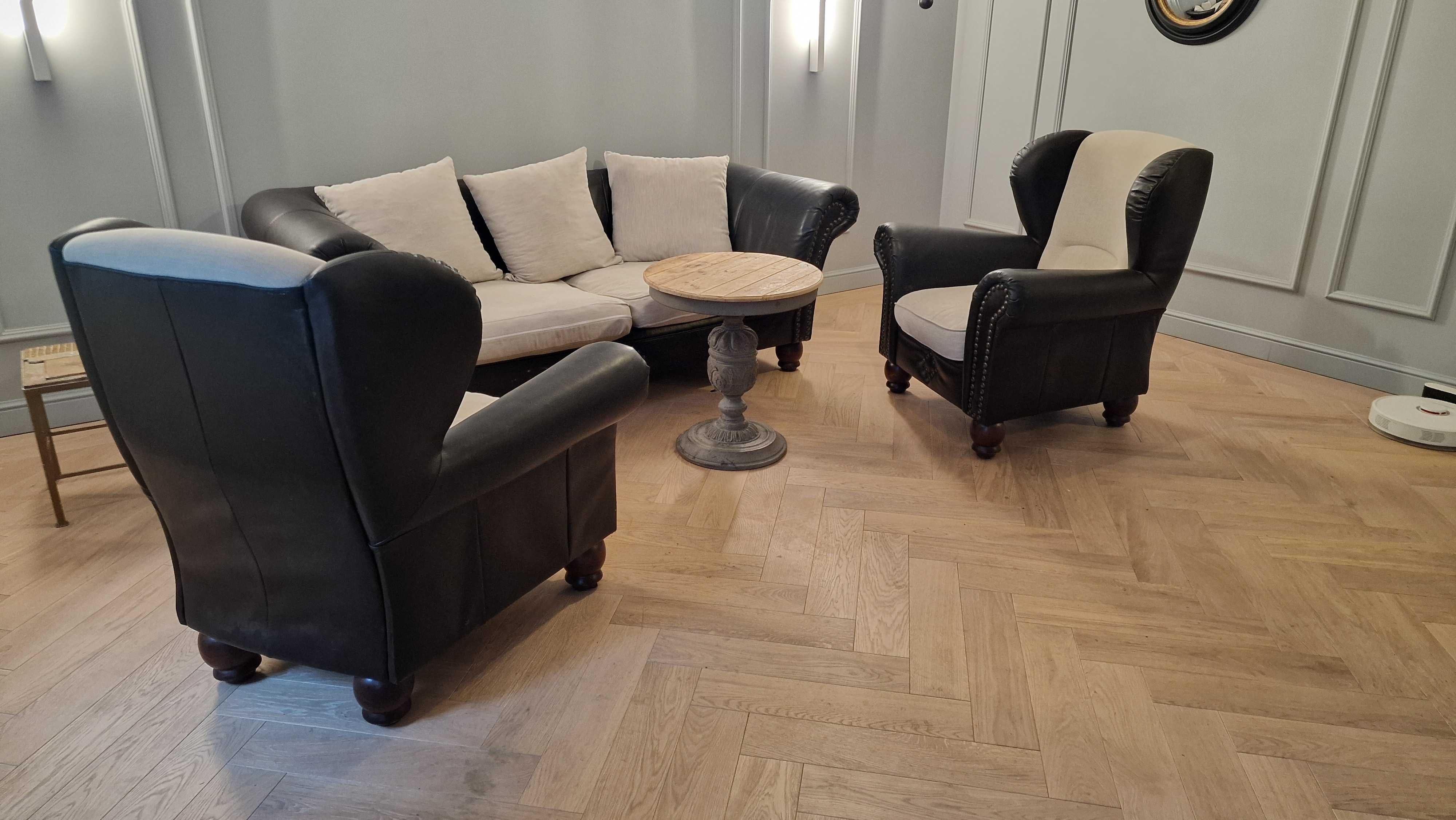 sofa fotel zestaw livingroom